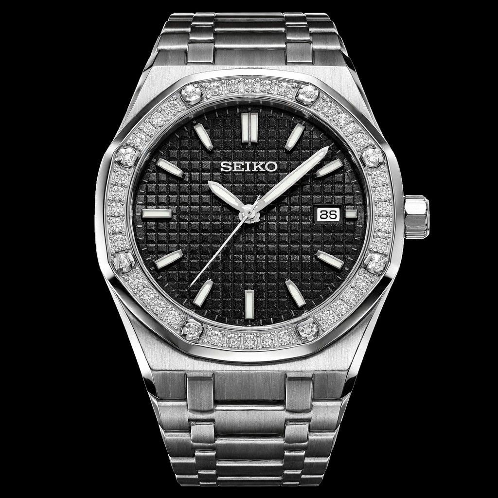 Royal Seikoak Black 31mm diamond