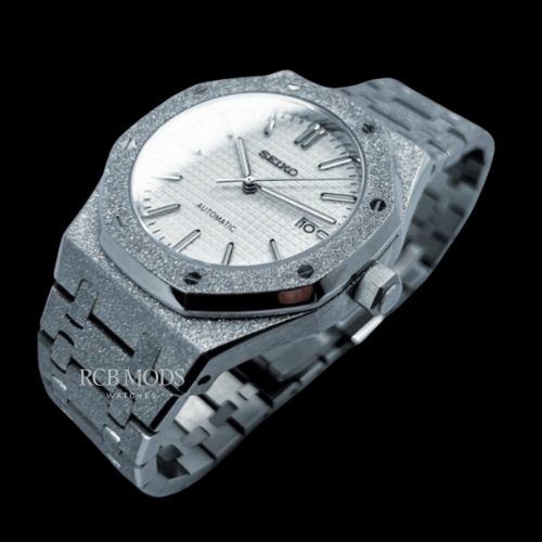 Royal Seikoak White Iced Out