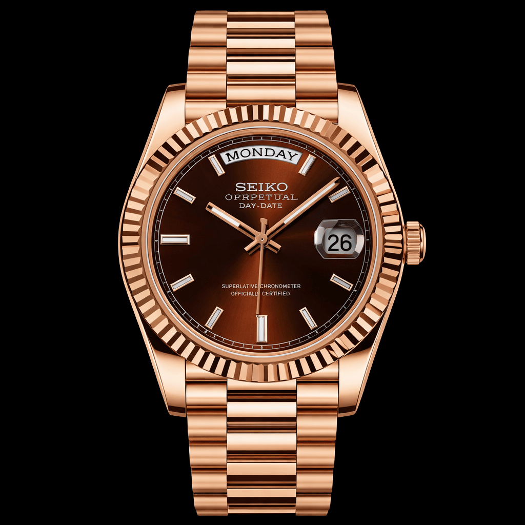 Seikojust Daydate Rose Gold Chocolatte