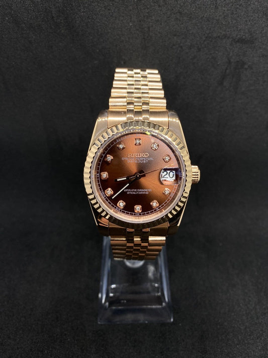 Seikojust Diamond Bronze Rose Gold 31mm