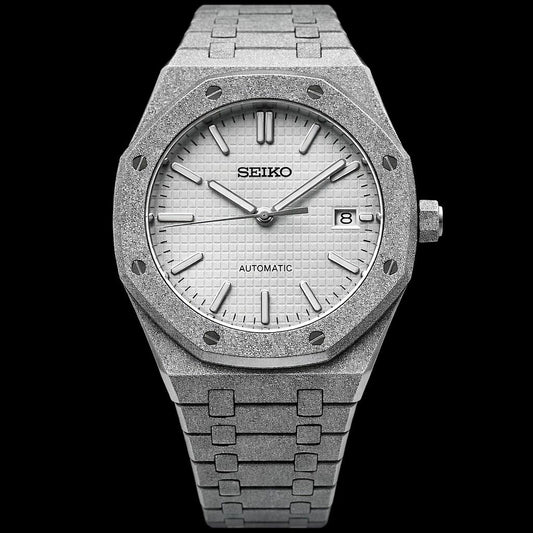 Royal Seikoak White Iced Out
