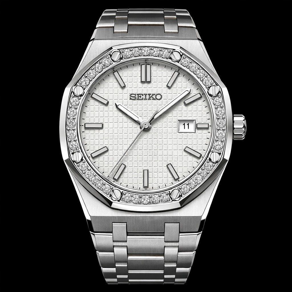 Royal Seikoak White 31mm diamond