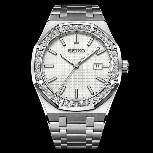 Royal Seikoak White 31mm diamond