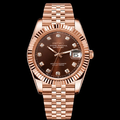Seikojust Diamond Bronze Rose Gold 31mm