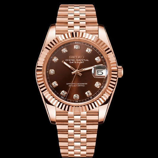 Seikojust Diamond Bronze Rose Gold 31mm