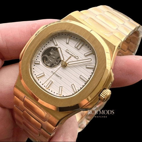 Nautilus Openheart Gold White