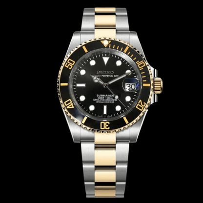 Seikomariner Gold Silver Black