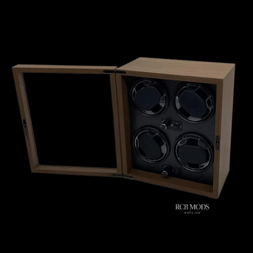 Watch Winder Premium para Relojes Automáticos – Caja Giratoria de Lujo