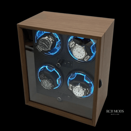 Watch Winder Premium para Relojes Automáticos – Caja Giratoria de Lujo