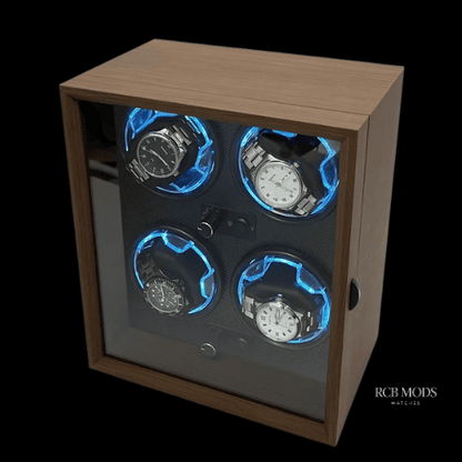 Watch Winder Premium para Relojes Automáticos – Caja Giratoria de Lujo