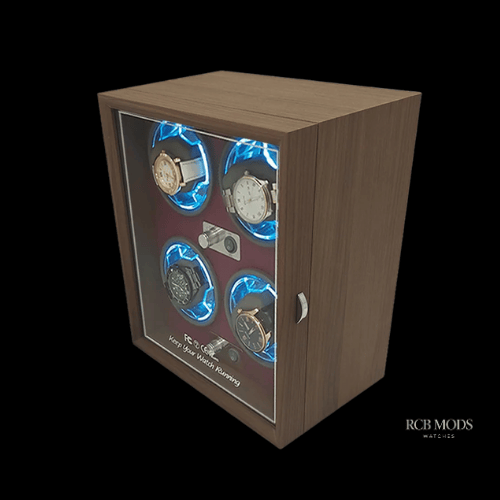 Watch Winder Premium para Relojes Automáticos – Caja Giratoria de Lujo