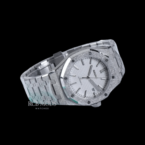 Royal Oak White Iced Out