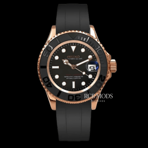 Yatch Master Rose Gold Black