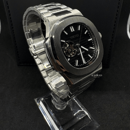 Nautilus Openheart Silver Black
