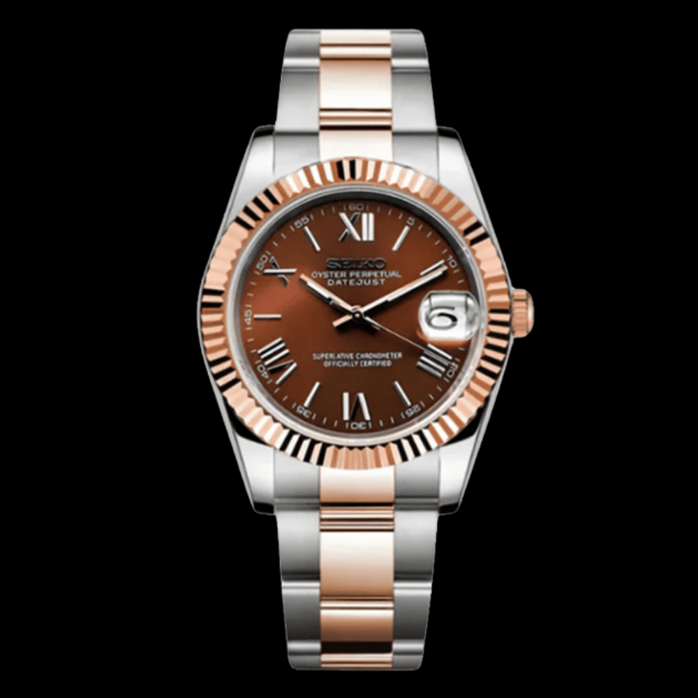 Datejust Silver Bronze Roman