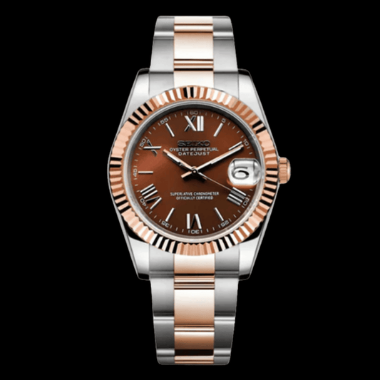 Datejust Silver Bronze Roman