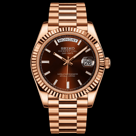 Seikojust Daydate Rose Gold Chocolatte