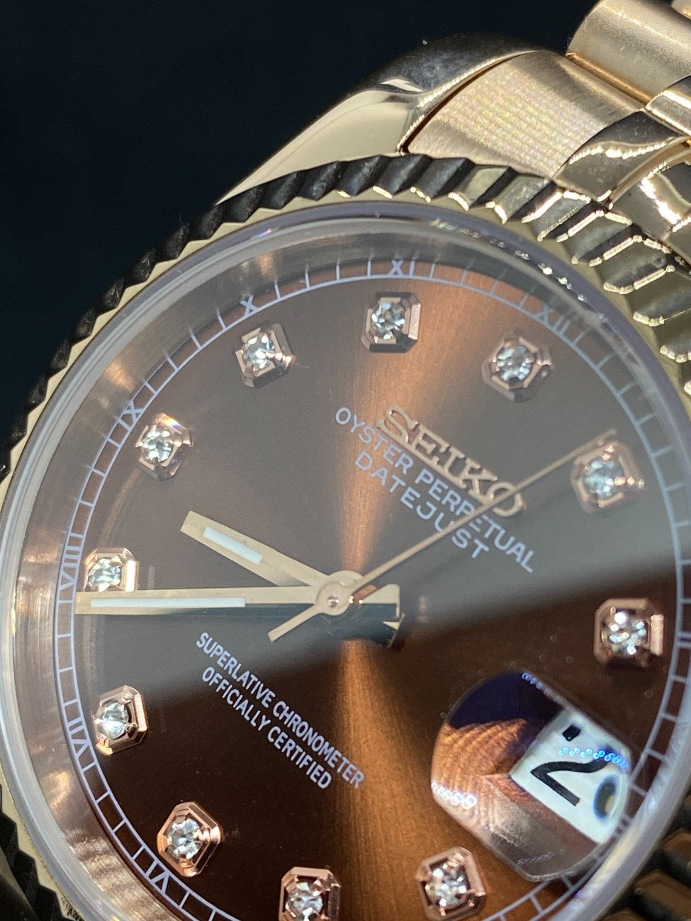 Seikojust Diamond Bronze Rose Gold