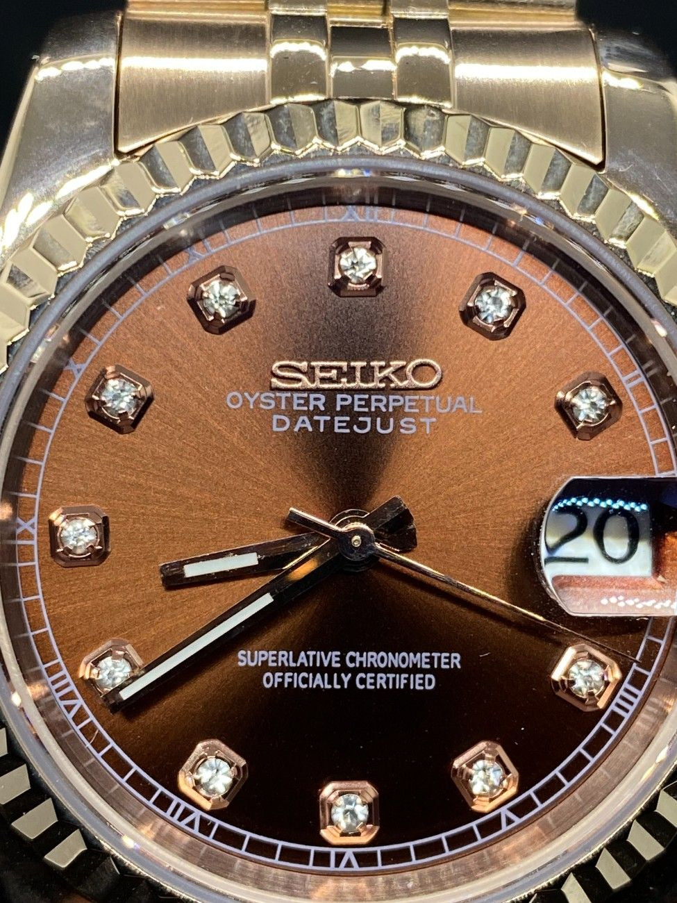 Seikojust Diamond Bronze Rose Gold