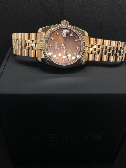 Seikojust Diamond Bronze Rose Gold