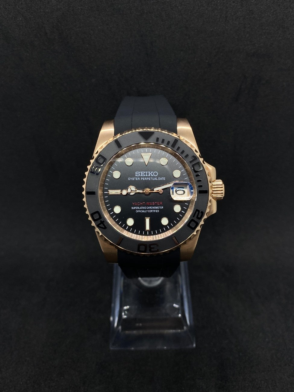 Yatch Master Rose Gold Black