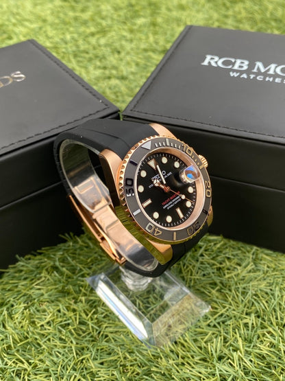 Yatch Master Rose Gold Black