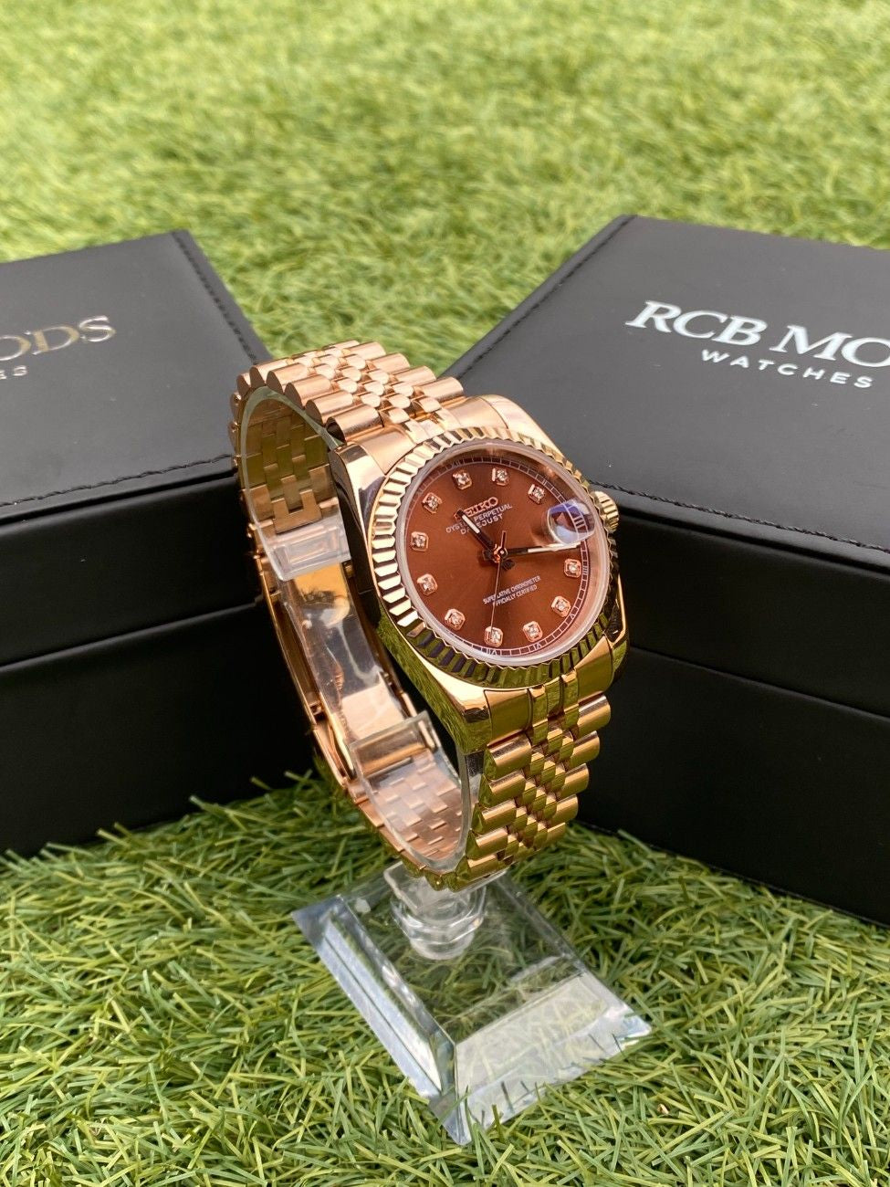 Seikojust Diamond Bronze Rose Gold