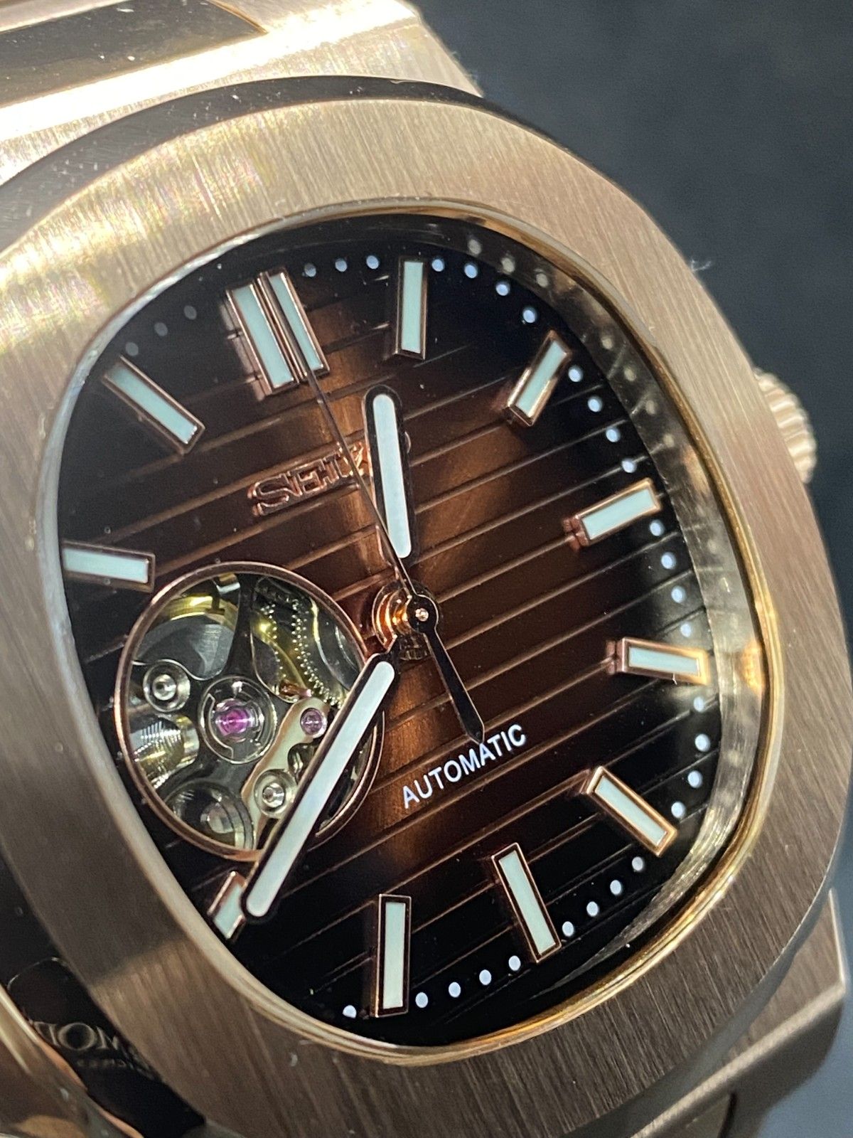 Nauteiko Openheart Rose Gold Chocolatte