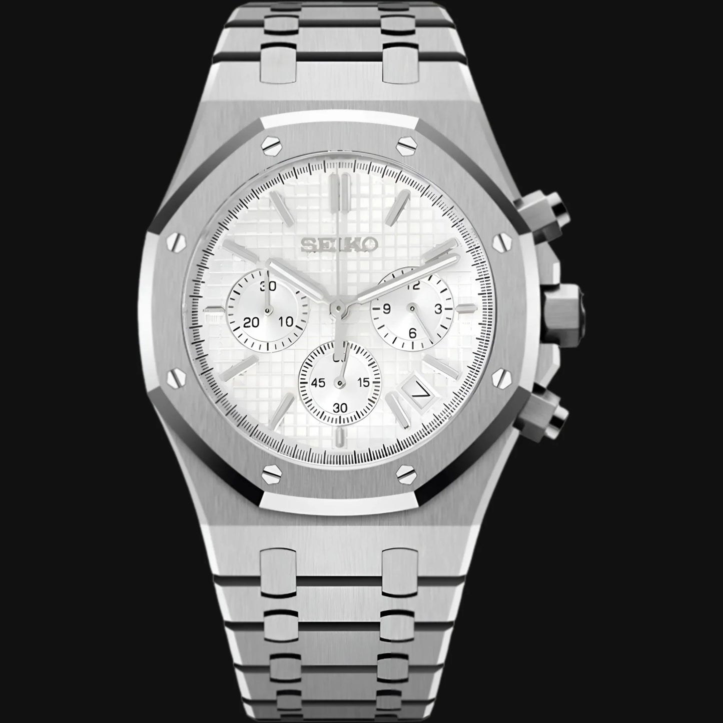 Royal Seikoak Chrono Full White