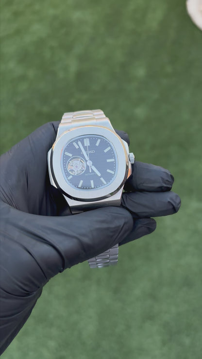 Nautilus Openheart Silver Black